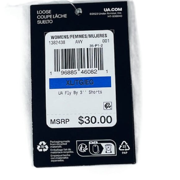 Under Armour Fly By 3" Women's XL Running Shorts – Lightweight, Breathable, Made - Picture 9 of 10